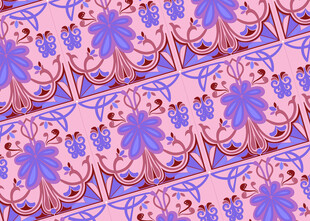 粉色花卉图案纹理设计
