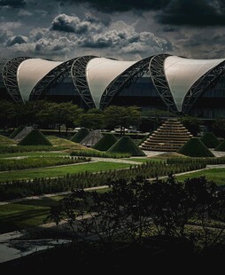 现代风格体育场建筑景观