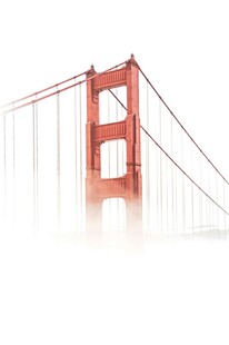 雾中旧金山金门大桥