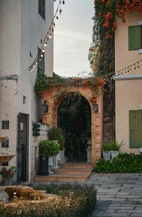 浪漫庭院拱门绿植景观