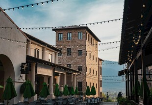 欧式小镇建筑风光