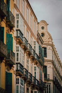 欧式风情街道建筑景观