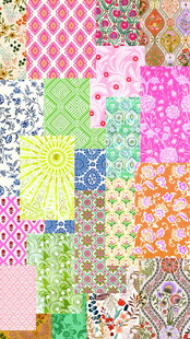 多彩几何图案拼接素材