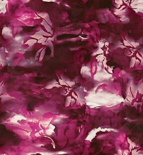 紫色花卉抽象水彩图案