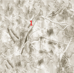 灰白纹理植物图案背景