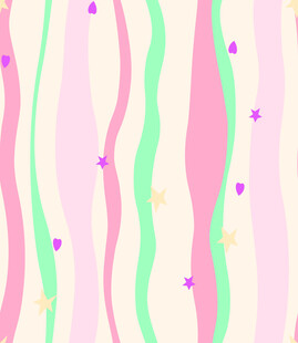 粉绿条纹爱心背景图案