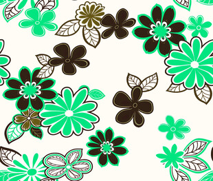 清新花卉图案背景