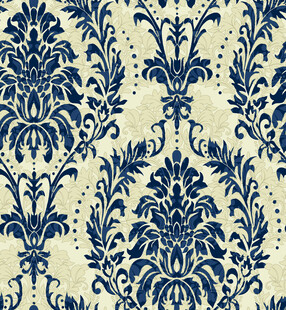 蓝白经典欧式花纹图案