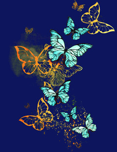 梦幻蝴蝶飞舞图
