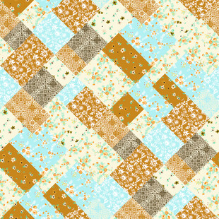 几何图案拼贴风织物纹理