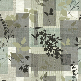 几何拼贴风植物图案背景