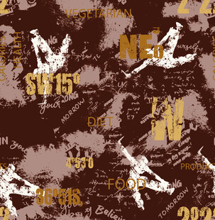 迷彩风格数字图案设计