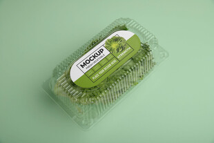 生菜蔬菜包装盒样机