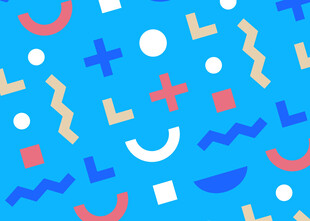 多彩几何抽象图案背景