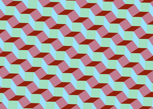 几何方块拼接图案