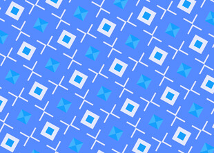 蓝色几何图案无缝背景