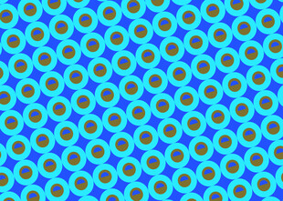 蓝色圆点图案背景