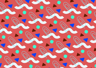 红色几何图案无缝背景