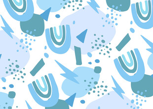 蓝白色调抽象几何图案背景