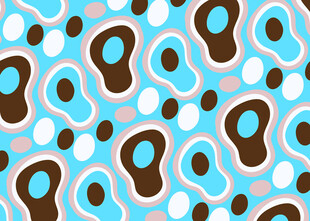 蓝底抽象几何图案纹理