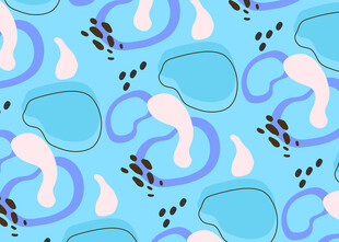 蓝粉相间抽象图案纹理