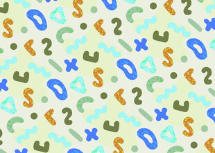 多彩符号无缝图案背景
