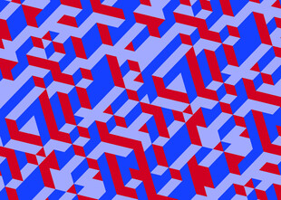 红蓝几何图案背景纹理