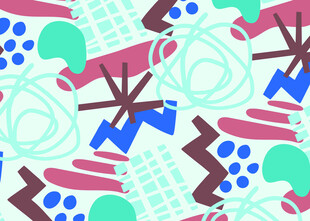 抽象多彩几何图案背景