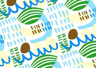 清新几何图案背景纹理