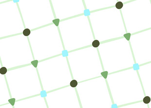 几何心形图案背景纹理