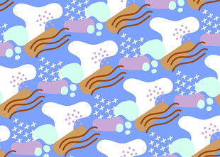 多彩宠物主题图案背景