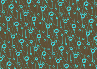 蓝花棕色底纹图案