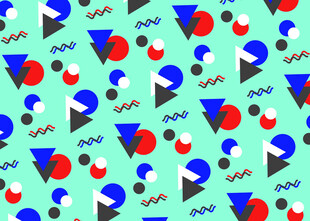 几何图案构成的多彩背景