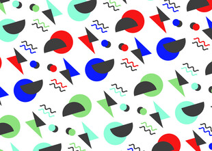 多彩几何图案背景纹理