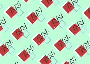 红绿方块图案背景设计