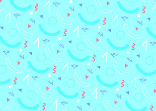 浅蓝色梦幻箭头星星图案