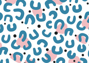 豹纹风格几何图案背景