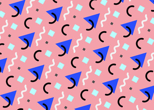 几何图案粉色背景装饰图