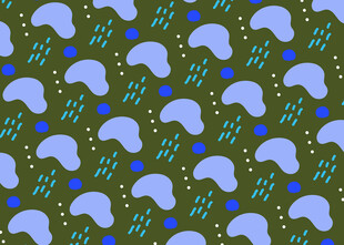 蓝白雪花图案绿色背景纹理