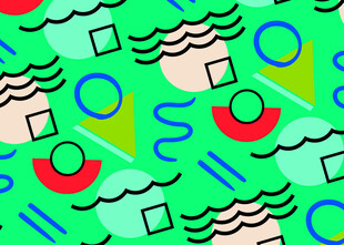 几何图案的多彩抽象背景