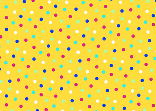黄色多彩波点背景图案