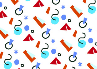 多彩几何图案无缝背景