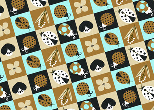 复古几何图案拼接纹理