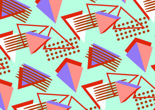 几何图案构成的多彩背景