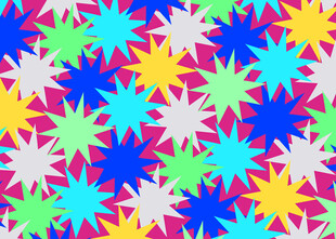 多彩星形图案背景