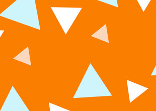 橙色背景几何三角图案