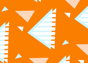 橙色几何图案背景纹理