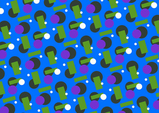 多彩卡通图案背景纹理