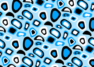 蓝黑豹纹图案背景纹理