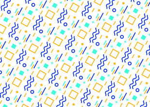 多彩音符几何图案背景